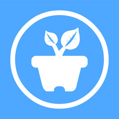 Plant icon vector plant sign EPS10