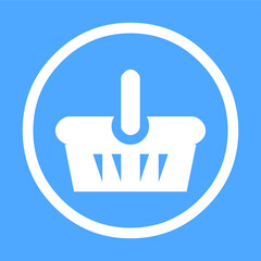 Shopping Basket icon vector shopping basket sign EPS10