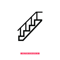 Stairs Icon Vector Illustration