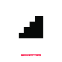 Stairs Icon Vector Illustration