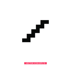 Obraz premium Stairs Icon Vector Illustration