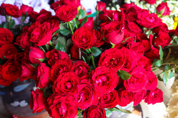 bouquet of red roses