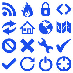 set of icons for web design