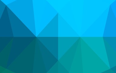 Light Blue, Green vector polygon abstract background. Geometric illustration in Origami style with gradient.  A new texture for your design.