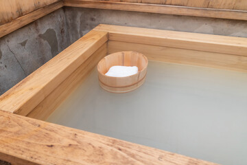 ひのき風呂　温泉　bath Japanese style