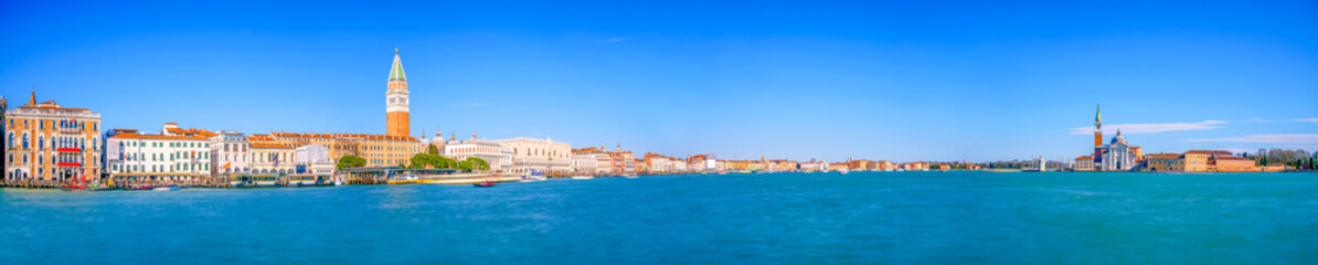 Fototapeta na wymiar Panorama of San Marco and San Giorgio Maggiore in Venice