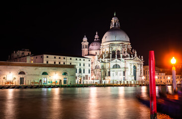 Naklejka na ściany i meble Santa Maria della Salute cathedral in Venice, Italy