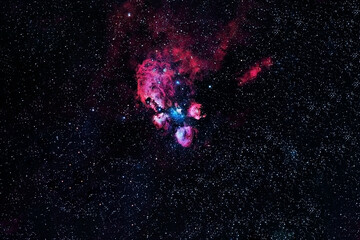 Beautiful colored galaxy in deep space. Elements of this image were furnished by NASA.