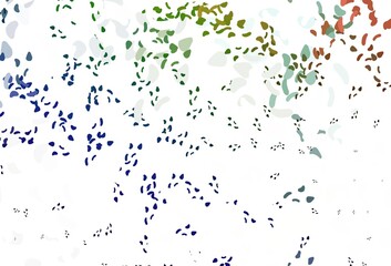 Light Multicolor, Rainbow vector backdrop with abstract shapes.