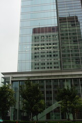 Fototapeta na wymiar modern office building in tokyo ginza