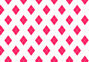 背景素材 アーガイルチェック柄22 4色 オレンジ グレー コーラルピンク グレージュ Wall Mural Sihosiho