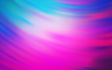 Light Pink, Blue vector backdrop with wry lines. Modern gradient abstract illustration with bandy lines. Brand new design for your ads, poster, banner.
