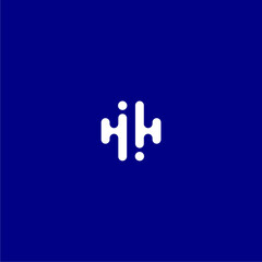 Fototapeta na wymiar double H logo with health cross