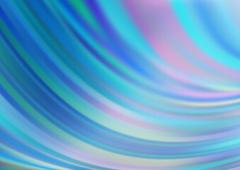 Light BLUE vector template with liquid shapes. Creative geometric illustration in marble style with gradient. A completely new marble design for your business.