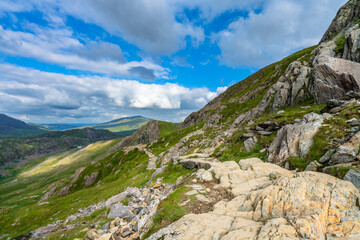 Snowdon National park in North Wales. UK