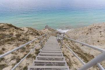view of the black sea from the cliff