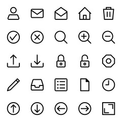 User and Essential UI Icon in Line Style. Good for website, app mobile and any purpose