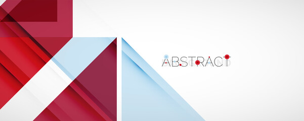 Set of vector triangle geometric backgrounds. Vector illustration for covers, banners, flyers and posters and other designs