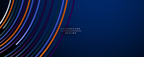 Abstract colorful lines vector background. Internet, big data and technology connections concept, abstract template