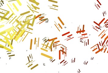 Light Orange vector template with repeated sticks.