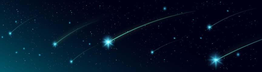 冬の星空と流れ星（願い事、奇跡、前兆、予兆、天のお告げ）