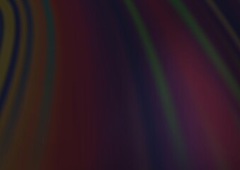 Dark Silver, Gray vector pattern with curved circles. Colorful abstract illustration with gradient lines. Pattern for your business design.