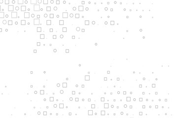 Light Silver, Gray vector pattern with spheres, squares.