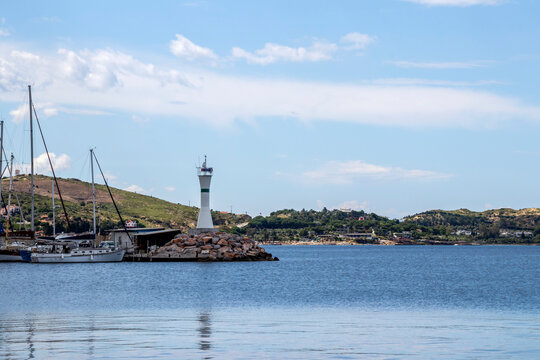 Izmir Turkey; Urla district pier, cloudy sky. 13 June 2020