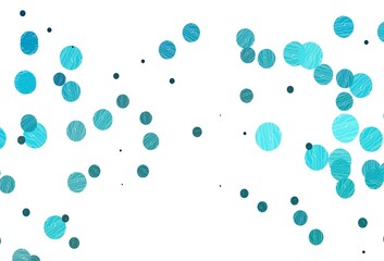 Light blue vector template with circles.