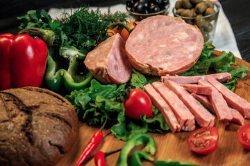 meat with vegetables