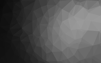 Obraz premium Dark Silver, Gray vector low poly cover. A vague abstract illustration with gradient. Template for a cell phone background.