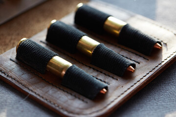 cartridges for a hunting rifle. carbine. clip - 398856240