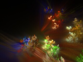 Imaginatory fractal background Image