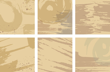 Vector background. Template, modern steampunk design. Graphic illustration. Yellow, brown and grey abstract textured background with shapes, spot and stroke for poster, stationery, banner