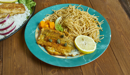 Italian Spaghetti con filetti di merluzzo