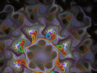 Imaginatory fractal background Image