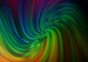 Dark Multicolor, Rainbow vector template with liquid shapes. Blurred geometric sample with gradient bubbles.  A new texture for your  ad, booklets, leaflets.