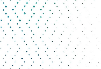 Light Blue, Green vector texture with playing cards.
