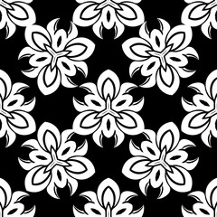 Decorative ornament damask pattern Textile wallpaper classic decor