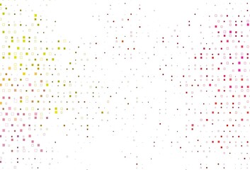 Light Red, Yellow vector texture with rectangular style.