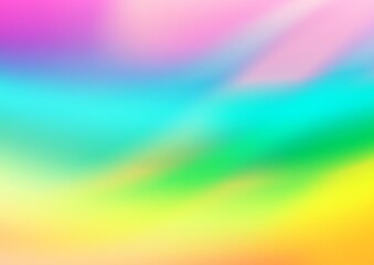 Light Multicolor, Rainbow vector abstract bright template. Colorful illustration in blurry style with gradient. The template can be used for your brand book.