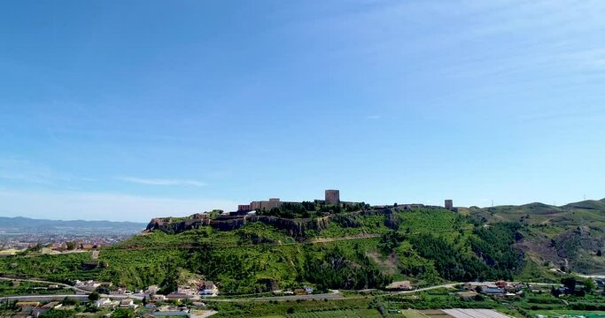 castle of lorca drone 4k