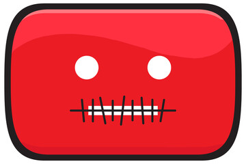 Censored Video Social media icon, channel video content