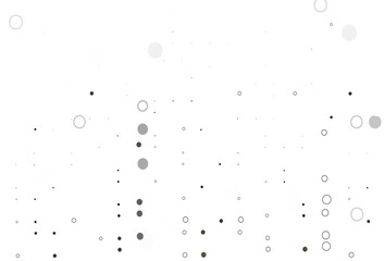 Light Black vector cover with spots.