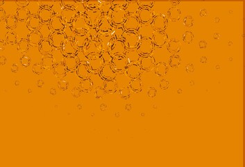 Light yellow, orange vector template with circles.