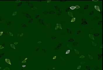 Light Green vector doodle pattern.
