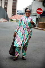 Fototapeta premium mature businesswoman raising her thumb up