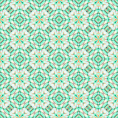 Geometric seamless pattern, ornament, abstract colorful light background, fashion print, vector texture for fabric, textile, wallpaper, decoration.