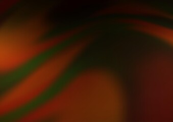 Dark Yellow, Orange vector template with lines, ovals. Colorful abstract illustration with gradient lines. A completely new template for your business design.