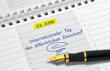 23. Juni,  Int. Tag des öffentlichen Dienstes